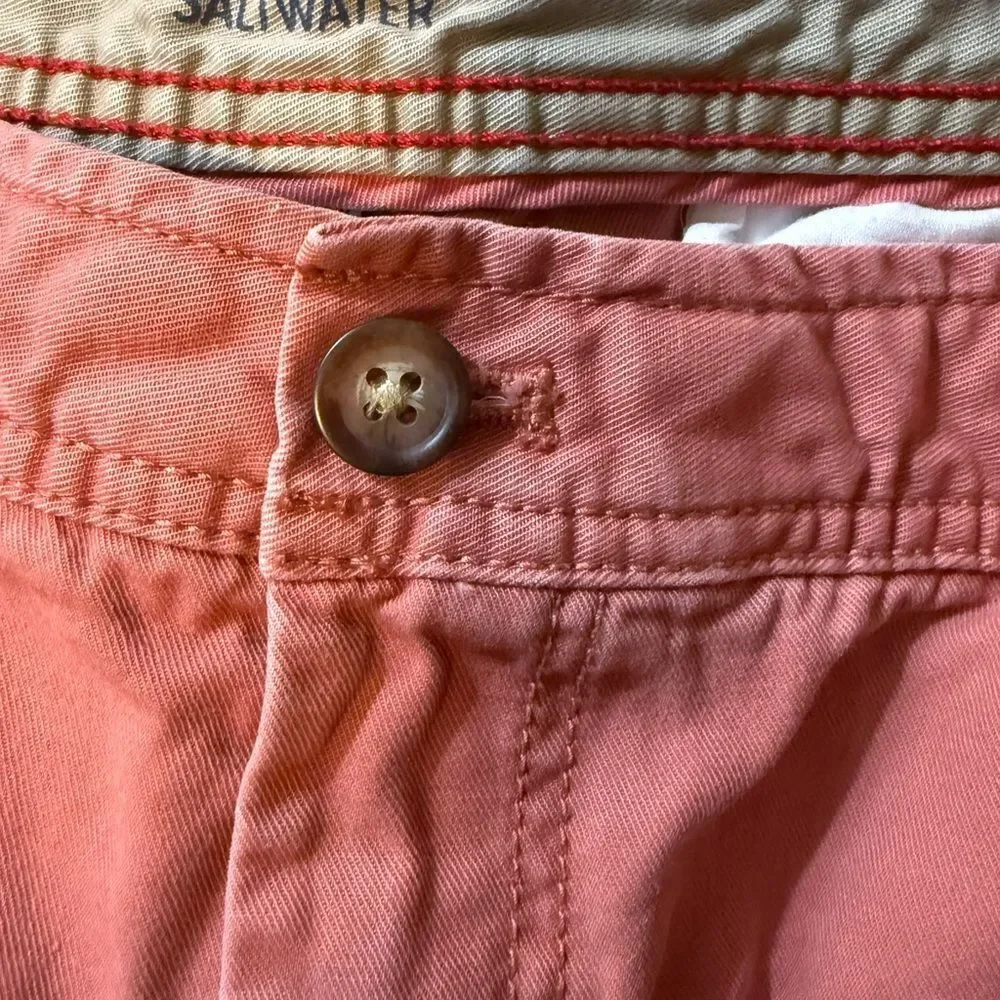 Izod Men's Coral Flat Front Shorts